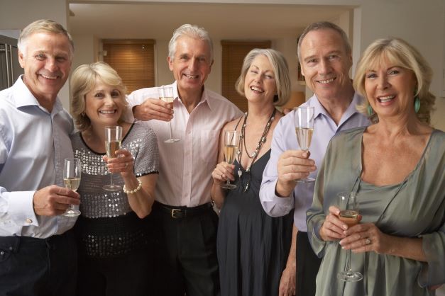all things arts and entertainment-a group of people celebrating with wine