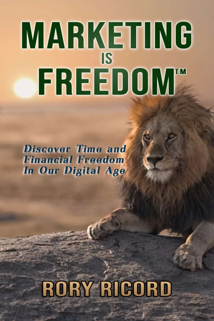 Internet Picture: Cover of book, "Marketing Is Freedom"