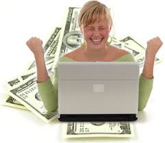 Wealth In Marketing--woman making money online