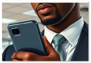 See How Thoudands of People--black successful businessman has income from using his phone.
