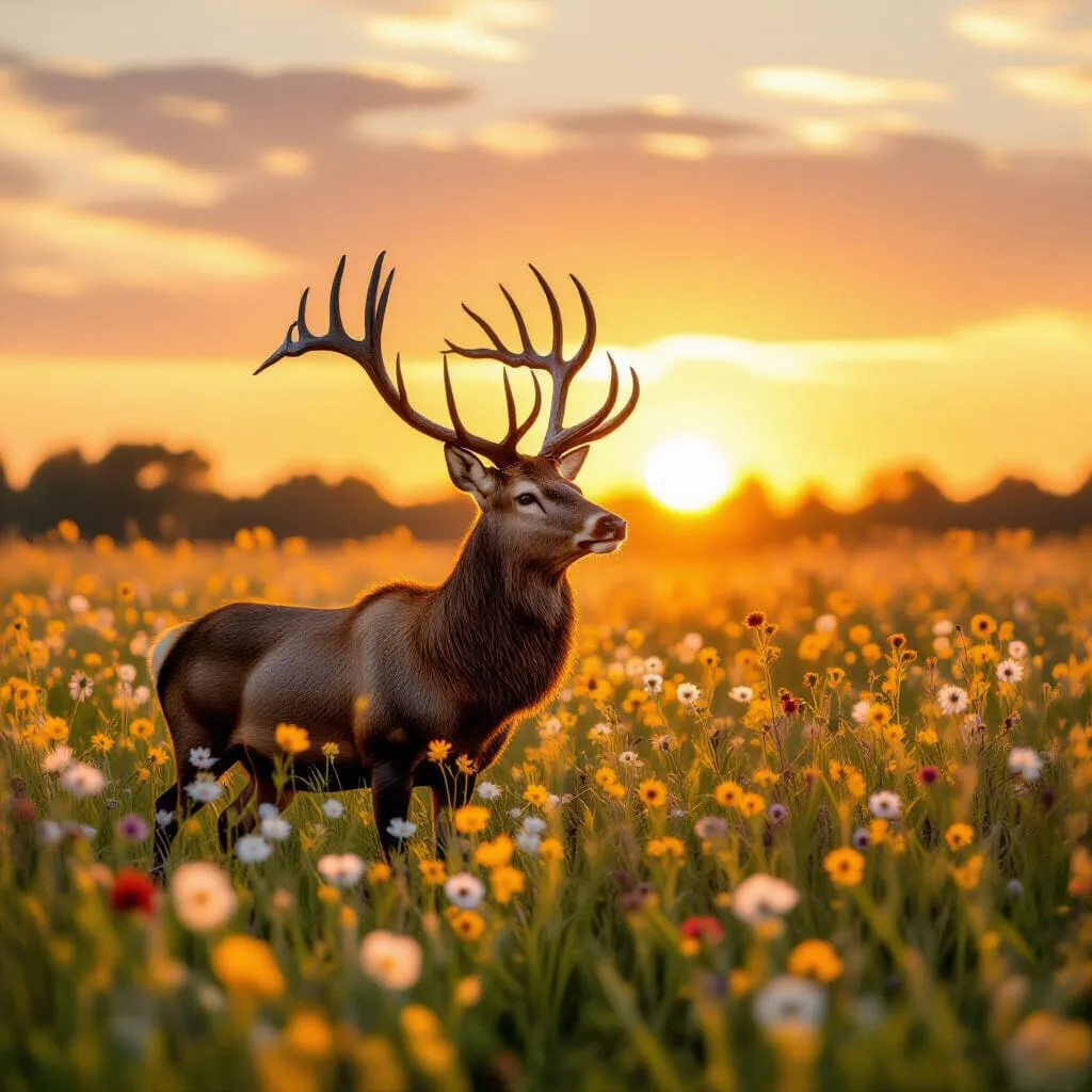Who Would Use a Charity Auction?--an image of a buck made from a prompt on a AI image program.
