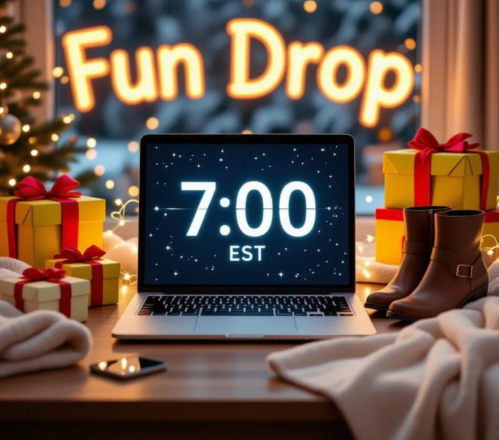 Fun Drops happen at 7:00 pm EST