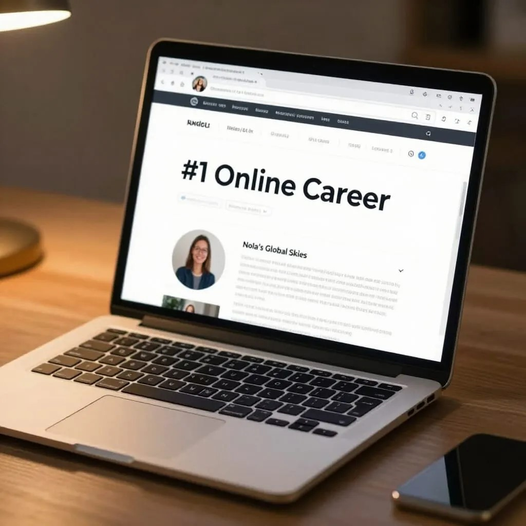 Your #1 Successful Online Career-laptop with this page displayed