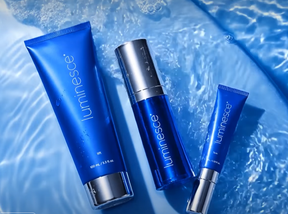The Trio skincare routine- Luminesce® Lift, Luminesce® Bright, Luminesce® Firm.
