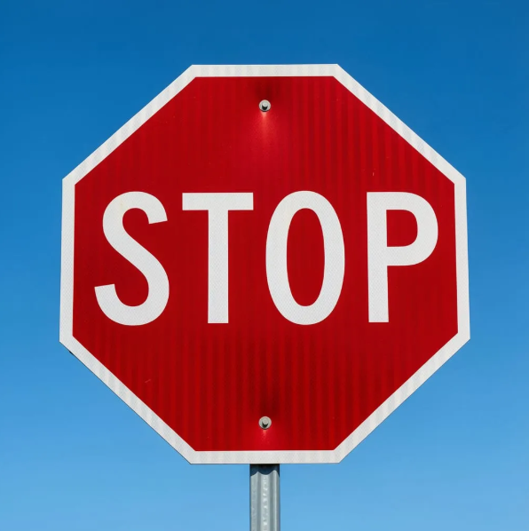 A Stop sign for a trigger word to stop your "old mind movies."