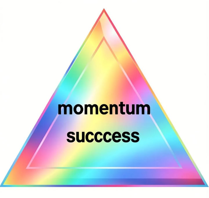 The momentum of your actions give you success.